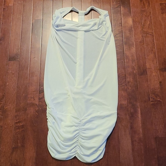 White Halter Mini Dress - Picture 1 of 3